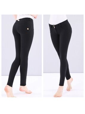 Freddy WR.UP black low rise leggings Sz M